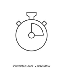 Icono de línea de Stopwatch o concepto de tiempo