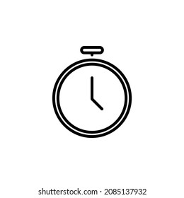 Stopwatch Line Icon, Vector, Illustration, Logo Template. Suitable For Many Purposes.