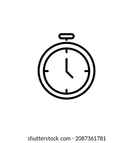 Icono de línea de Stopwatch, vector, Ilustración, plantilla de logotipo. Idóneo Para Muchos Fines.