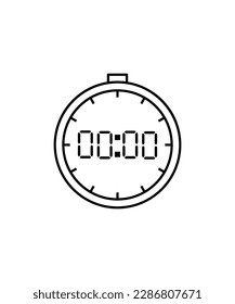 icono de línea de cronómetro,icono de mejor línea vector.