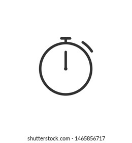 Stopwatch  - Line Vector Icon