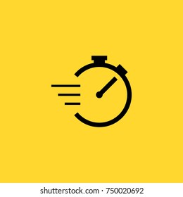 Stopwatch line vector icon