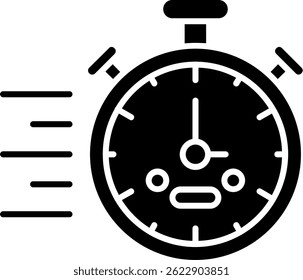 Stopwatch Line vector Icon Design