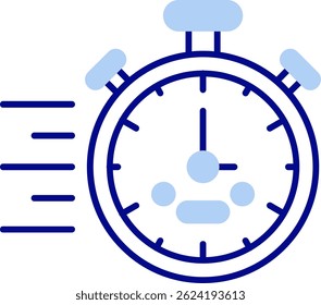 Stopwatch Line vector Icon Design
