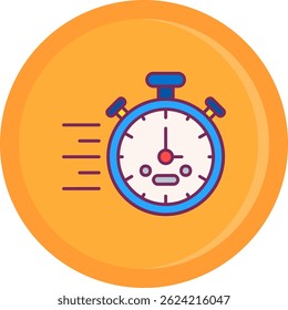 Stopwatch Line vector Icon Design