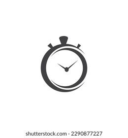 stopwatch logo abstract circle simple vector illustration design