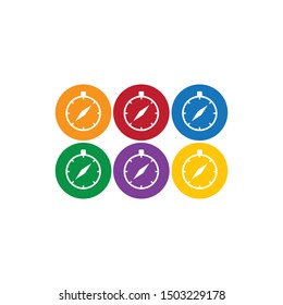 Stopwatch logo template vector icon design