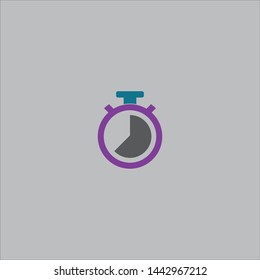 stopwatch logo template web icon back ground