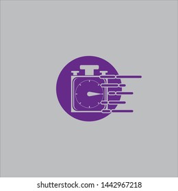 stopwatch logo template web icon back ground