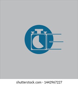 stopwatch logo template web icon back ground