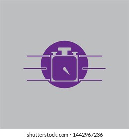 stopwatch logo template web icon back ground