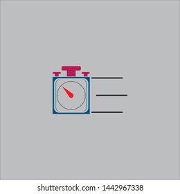 stopwatch logo template web icon back ground