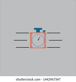 stopwatch logo template web icon back ground
