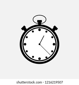 Stopwatch to measure results.
Flat style.