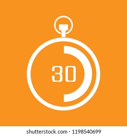 Stopwatch, measurement, countdown icon, Stock vector illustration, EPS10. 