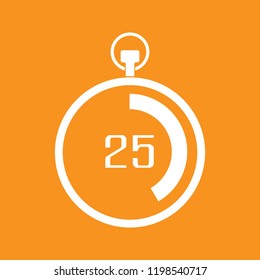 Stopwatch, measurement, countdown icon, Stock vector illustration, EPS10. 