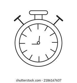 stopwatch for measurement retro chronometer countdown clock vector icon