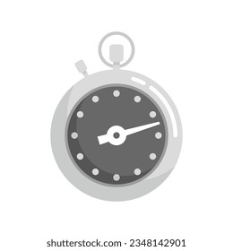 Stopwatch meter icon flat vector. Clock watch. Timer countdown isolated