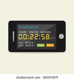 Stopwatch mobile application.
