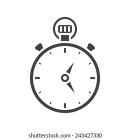 Stopwatch, modern flat icon