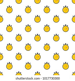 Stopwatch modern pattern seamless in flat style for any design