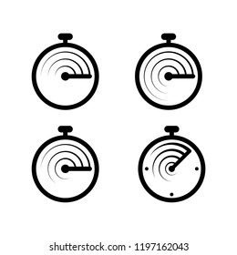 Stopwatch. Stopwatch with moving arrow.
Stopwatch in motion. Deadline concept.