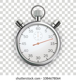 Stopwatch on the checked background.  Eps 10 vector file.