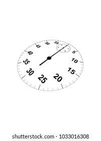 Stopwatch on white background
