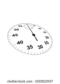 Stopwatch on white background
