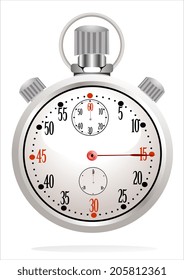 Stopwatch on white background