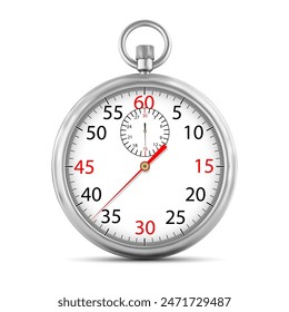 A stopwatch on a white background. Vector illustration