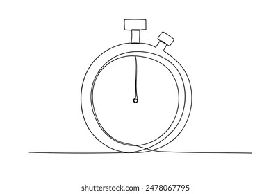 Stoppt das Symbol einer Zeile. Doodle Zeichnung isoliert auf weißem Hintergrund