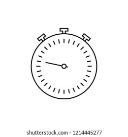 Stopwatch outline icon. linear style sign for mobile concept and web design. Timer clock simple line vector icon. Thin graphic elements vector illustration, outline pattern on a white background.