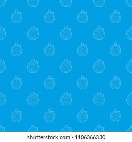Stopwatch pattern vector seamless blue repeat for any use