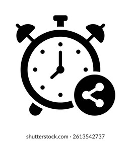 Stopwatch with people symbolizing collaborative time allocation