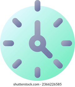 Icono de ui de color de gradiente plano perfecto para el píxel Stopwatch. Capacidades de manejo del tiempo. Medir software. Pictograma simple relleno. GUI, diseño UX para aplicaciones móviles. Ilustración RGB aislada por vectores