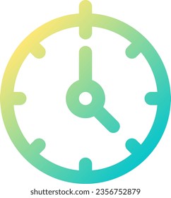 Stopwatch pixel perfect gradient linear ui icon. Time management skills. Measure software. Line color user interface symbol. Modern style pictogram. Vector isolated outline illustration