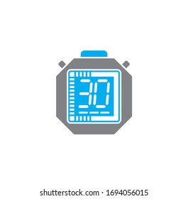 Icono relacionado con Stopwatch sobre el fondo para el diseño gráfico y web. Símbolo de concepto de ilustración creativa para aplicación web o móvil.