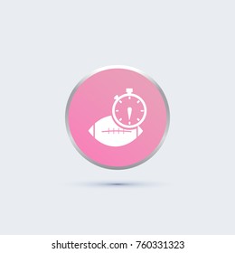 stopwatch and rugby icon