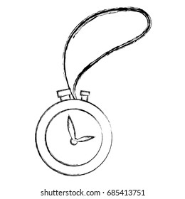 stopwatch school subject sign simple icon on background