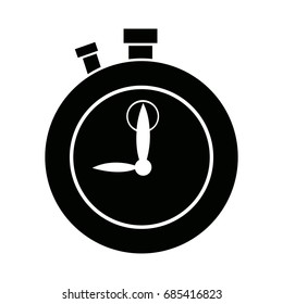 stopwatch school subject sign simple icon on background