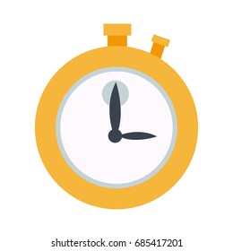stopwatch school subject sign simple icon on background