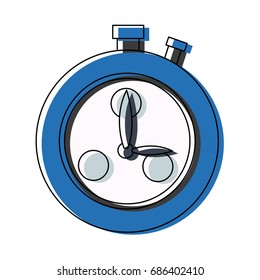 stopwatch school subject sign simple icon on background