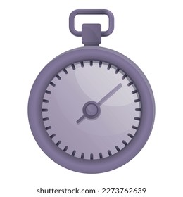 Stopwatch second icon cartoon vector. Timer clock. Stop time