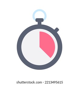 Stopwatch to set reminder time for product promotion schedule.