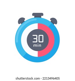 Stopwatch to set reminder time for product promotion schedule.