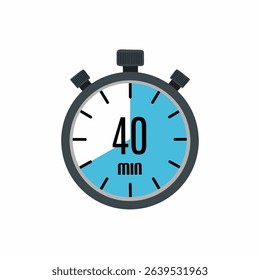 Stopwatch Showing 40 Minutes Remaining