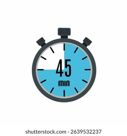 Stopwatch Showing 45 Minutes Remaining