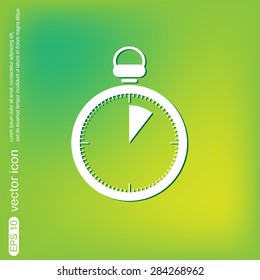 stopwatch sign.