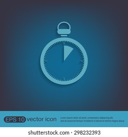stopwatch sign.